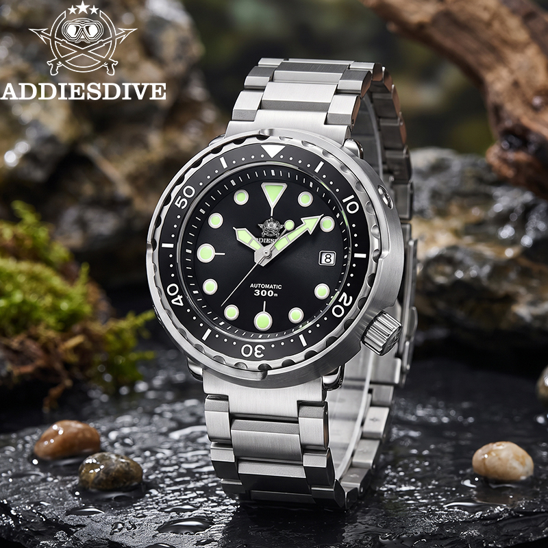 Diver Watch 300M - ADDIESDIVE Nuevo Reloj Automático para Hombre,