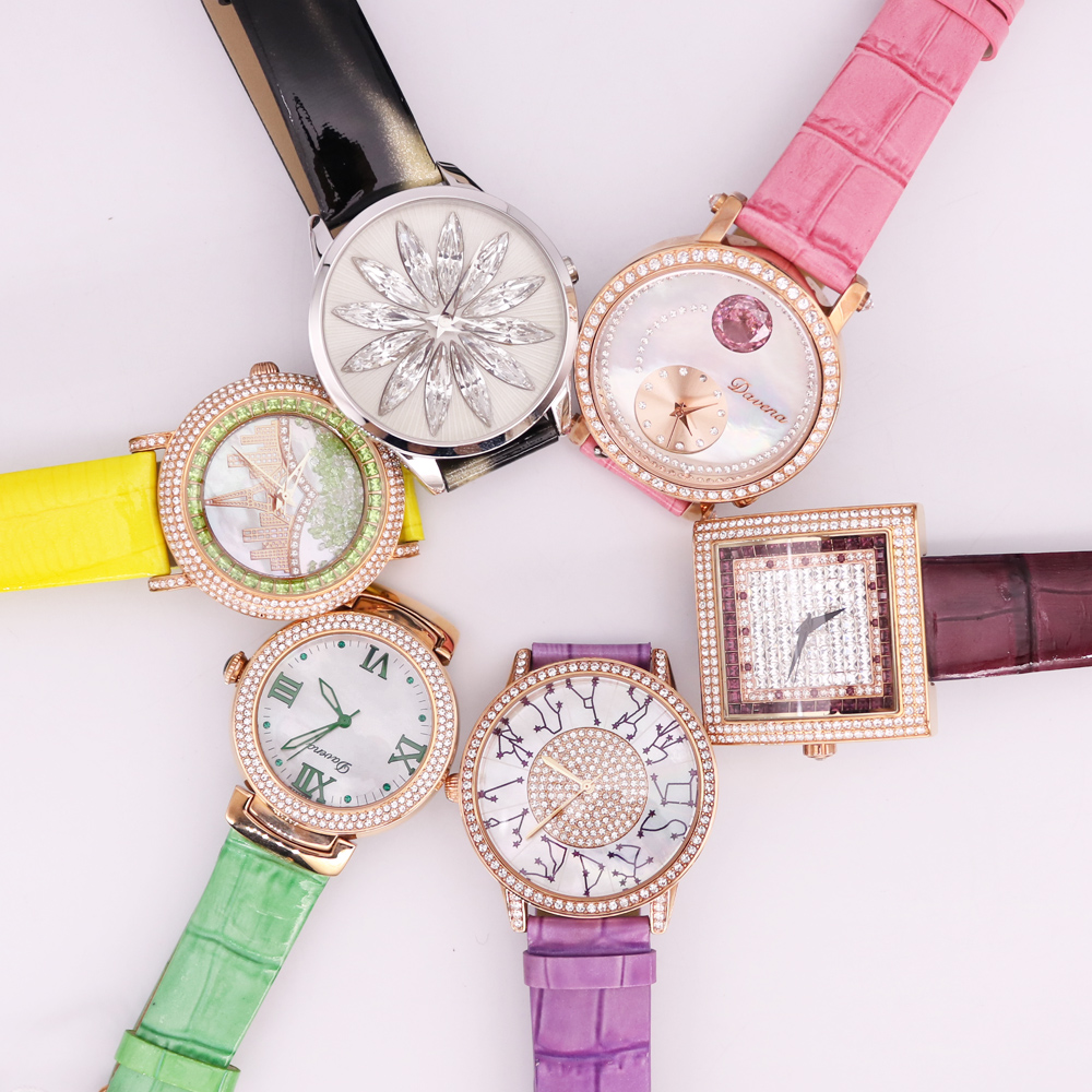Luxury Watch Discount - ¡Oferta! Davena-Reloj de pulsera de cuero
