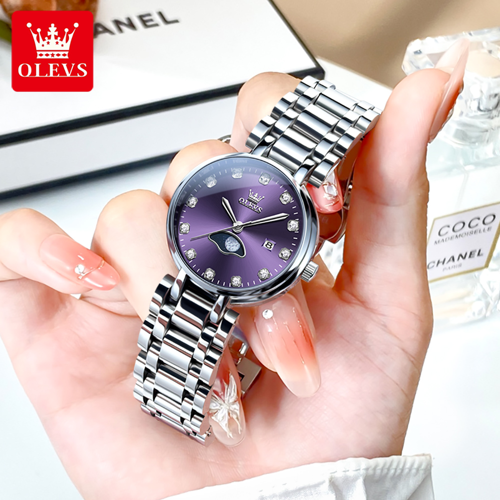 Luxury Watch Female - OLEVS elegante reloj de cuarzo con