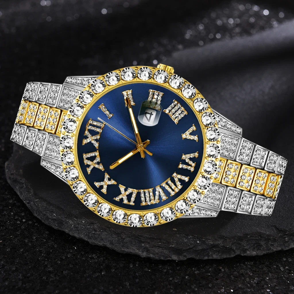 Luxury Watch Iceberg - Iced Out-reloj de cuarzo para hombre,