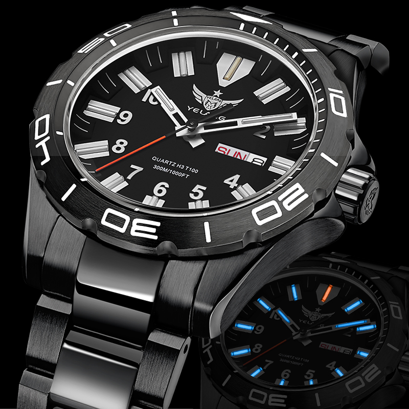 Diver Watch 300M - Reloj de Cuarzo para Hombre YELANG