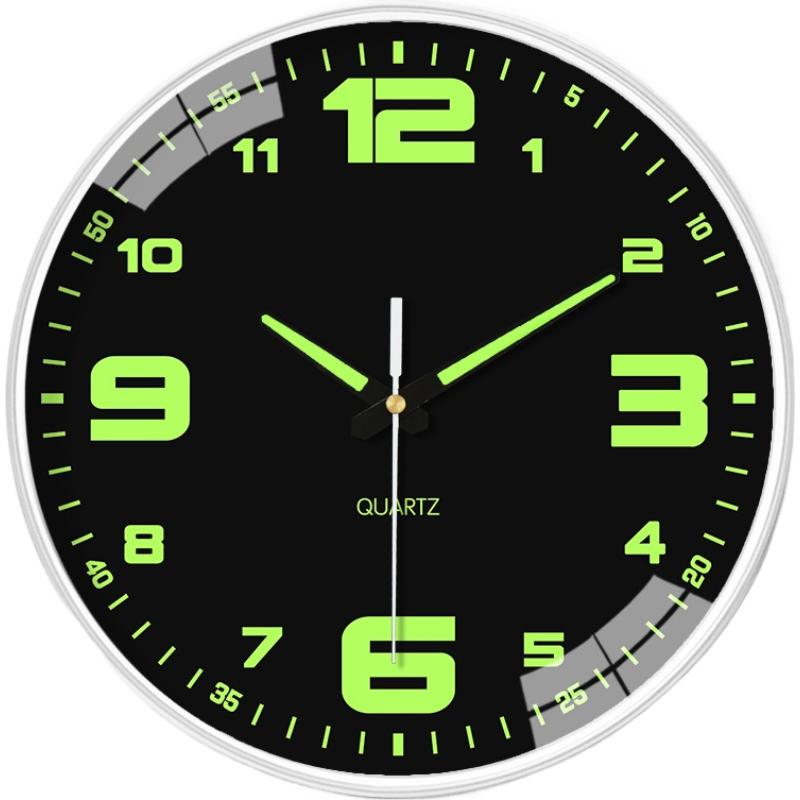 Luxury Watch Wall Clock - Reloj de cuarzo luminoso de 8