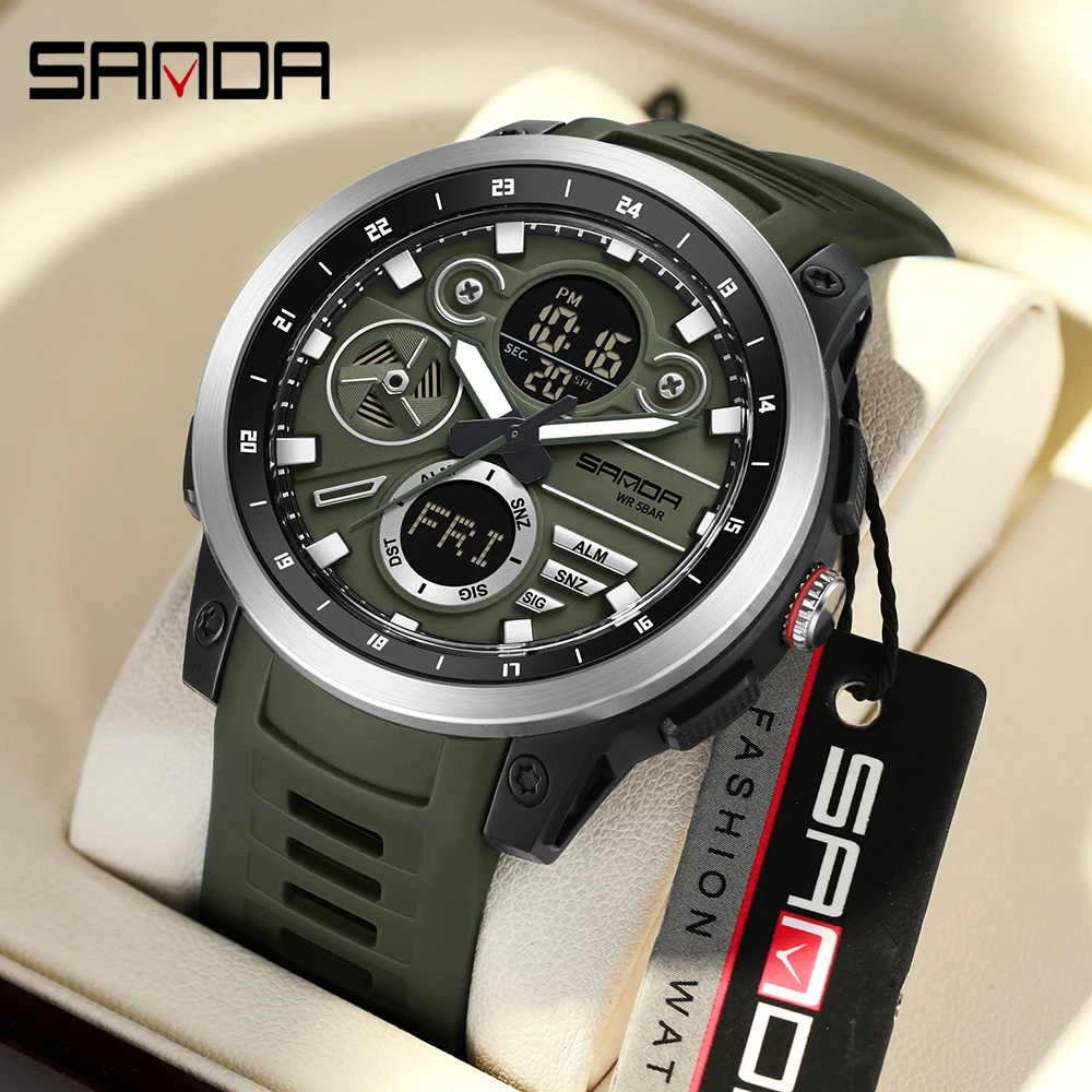 Minute Repeater Watch - Reloj Electrónico SANDA 3379 Nuevo para