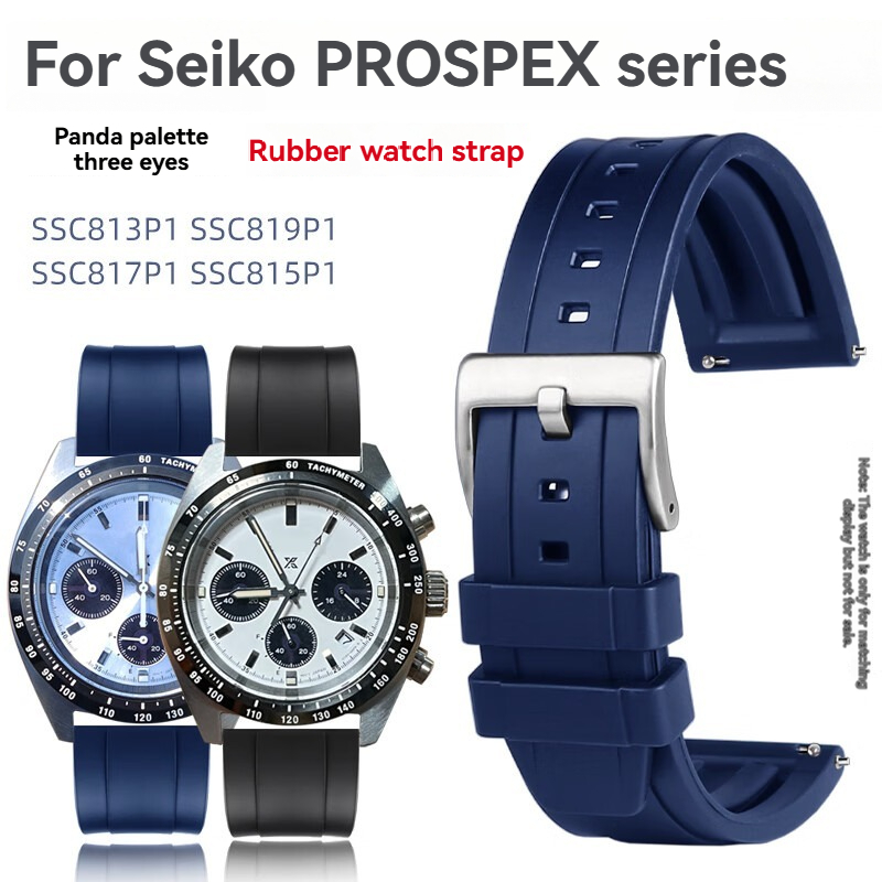 Seiko Watch Prospex - Correa de reloj de silicona, correa