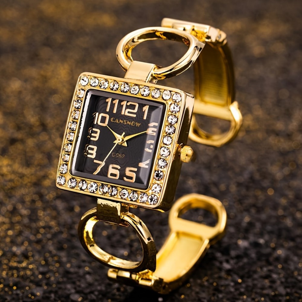 Luxury Watch Dial - Reloj de cuarzo con esfera cuadrada