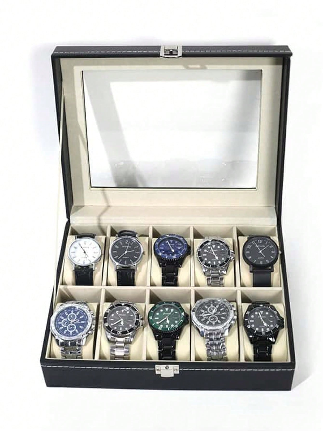 Luxury Watch Holder - Caja de Relojes de Cuero con