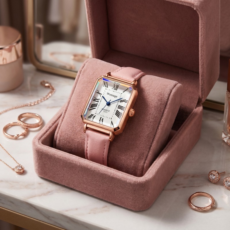 Luxury Watch Female - Relojes de cuarzo rectangulares a la