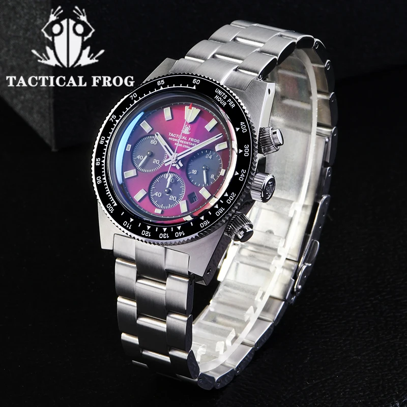 Seiko Watch Prospex - Reloj cronógrafo táctico de rana V2