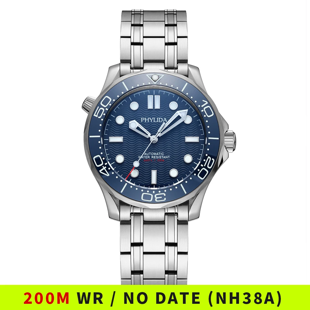 Seiko Watch Prospex - PHYLIDA-Reloj Automático NH38a, pulsera de buceo