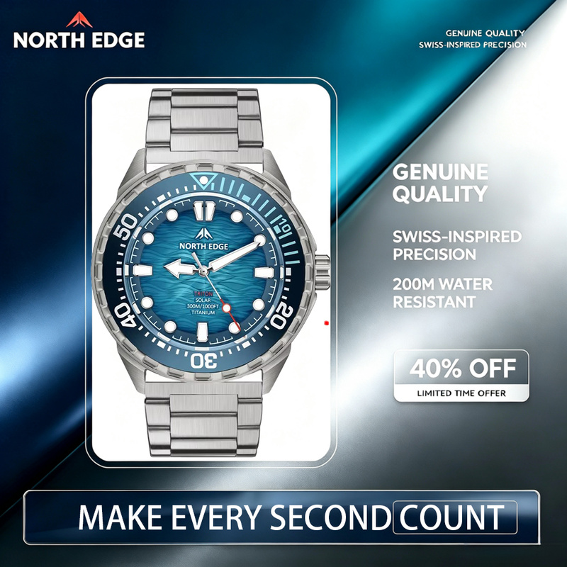 Diver Watch 300M - NORTH EDGE 2026 TRITON, reloj de