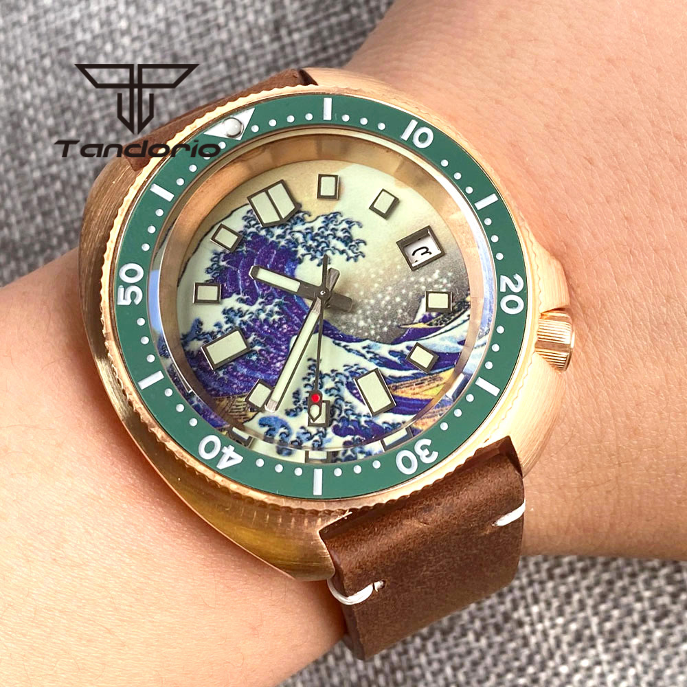 Diver Watch 300M - Tandorio 20BAR Real CUSN8 bronce NH35A