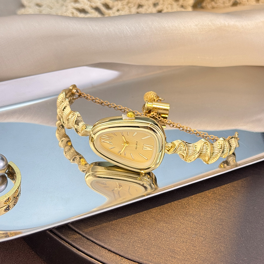 Elegante reloj de cuarzo con f - Luxury Watch Female reseña y precio
