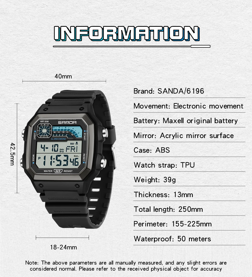 SANDA 6196 relojes electrónico - Minute Repeater Watch reseña y precio