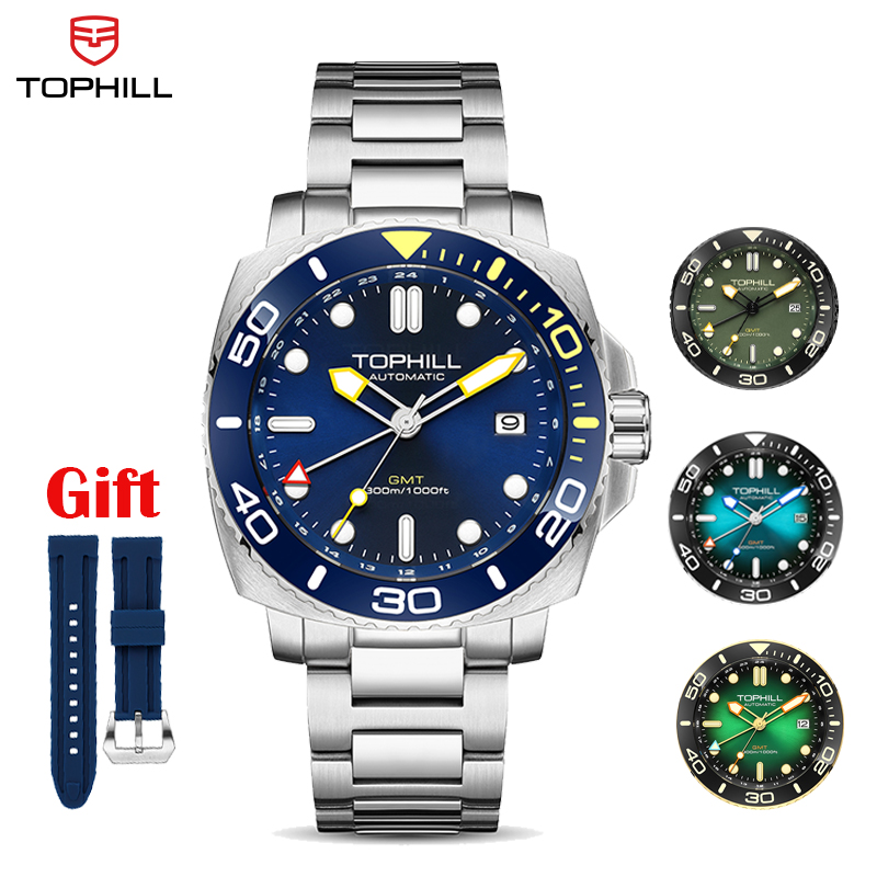Reloj de buceo TOPHILL NH34 GM - Diver Watch 300M reseña y precio