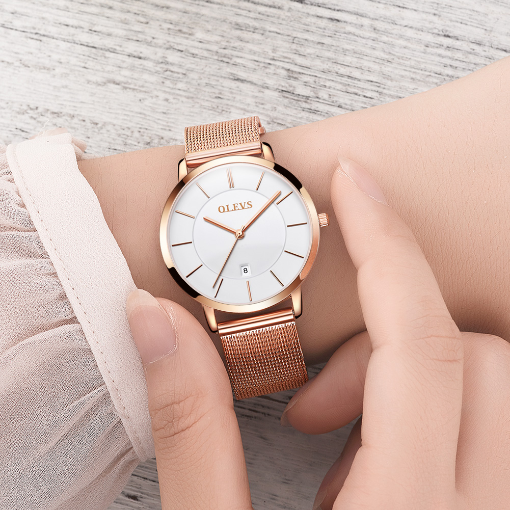 OLEVS-relojes de cuarzo para m - Luxury Watch Holder reseña y precio