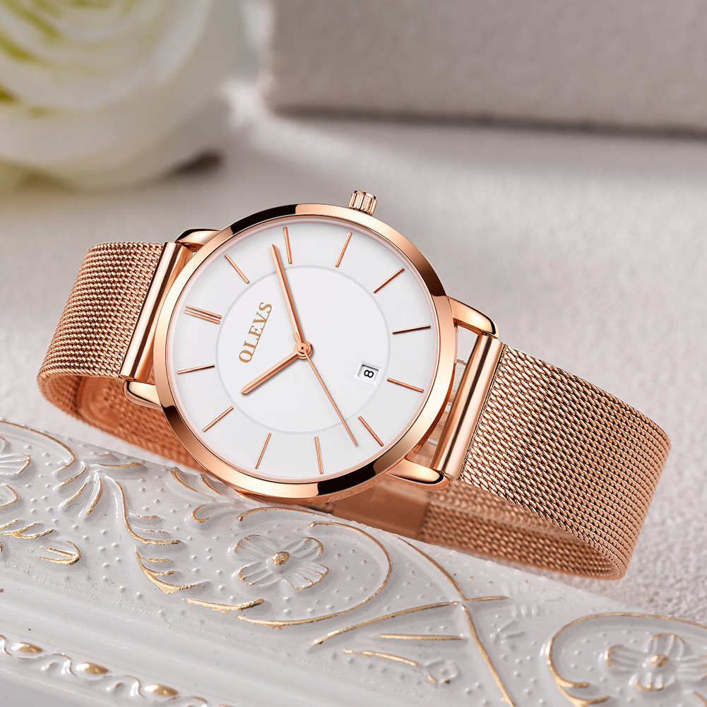 OLEVS-relojes de cuarzo para m - Luxury Watch Holder reseña y precio