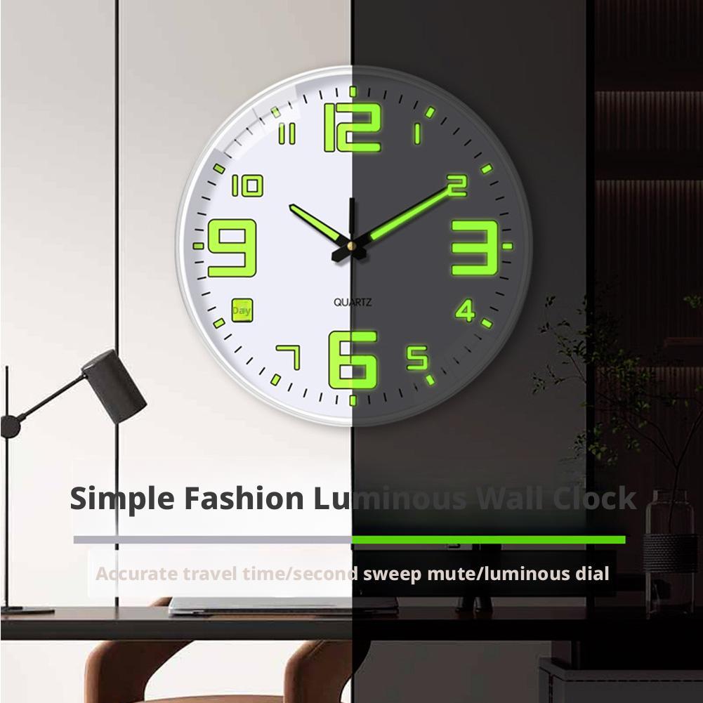Reloj de cuarzo luminoso de 8  - Luxury Watch Wall Clock reseña y precio