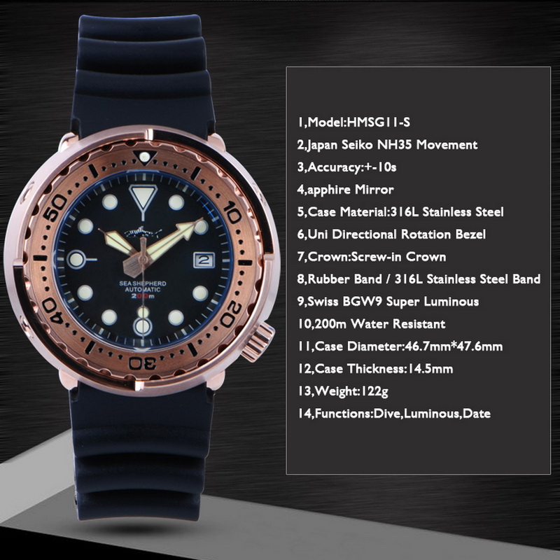Heimdallr-Reloj de buceo para  - Diver Watch 300M reseña y precio