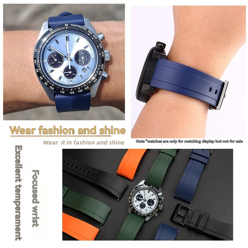 Correa de reloj de silicona, c - Seiko Watch Prospex reseña y precio