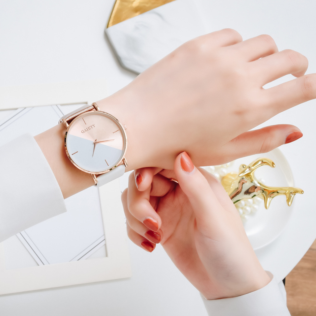 Reloj de cuero de oro rosa par - Luxury Watch Female reseña y precio