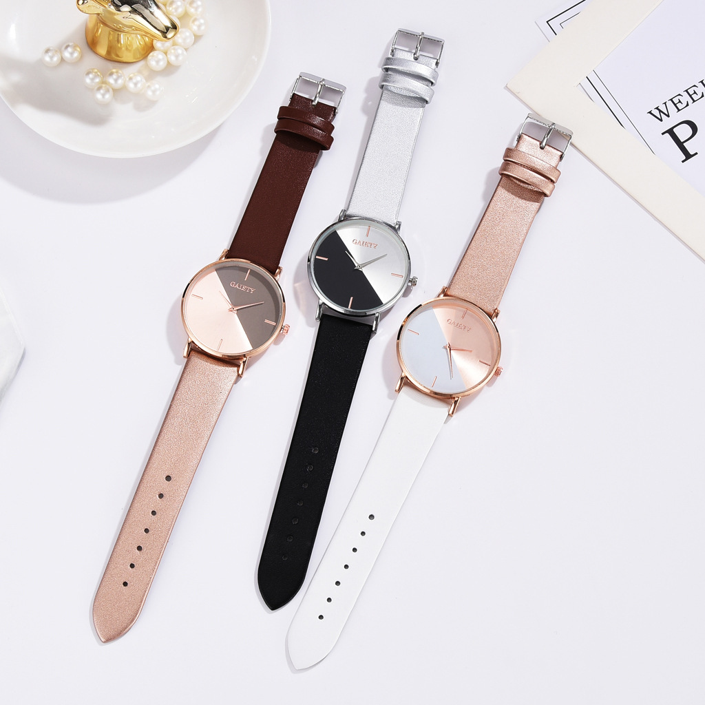 Reloj de cuero de oro rosa par - Luxury Watch Female reseña y precio