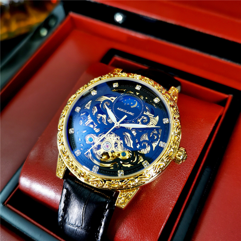 AOKULASIC Retro Iced Out Skele - Luxury Watch Iceberg reseña y precio