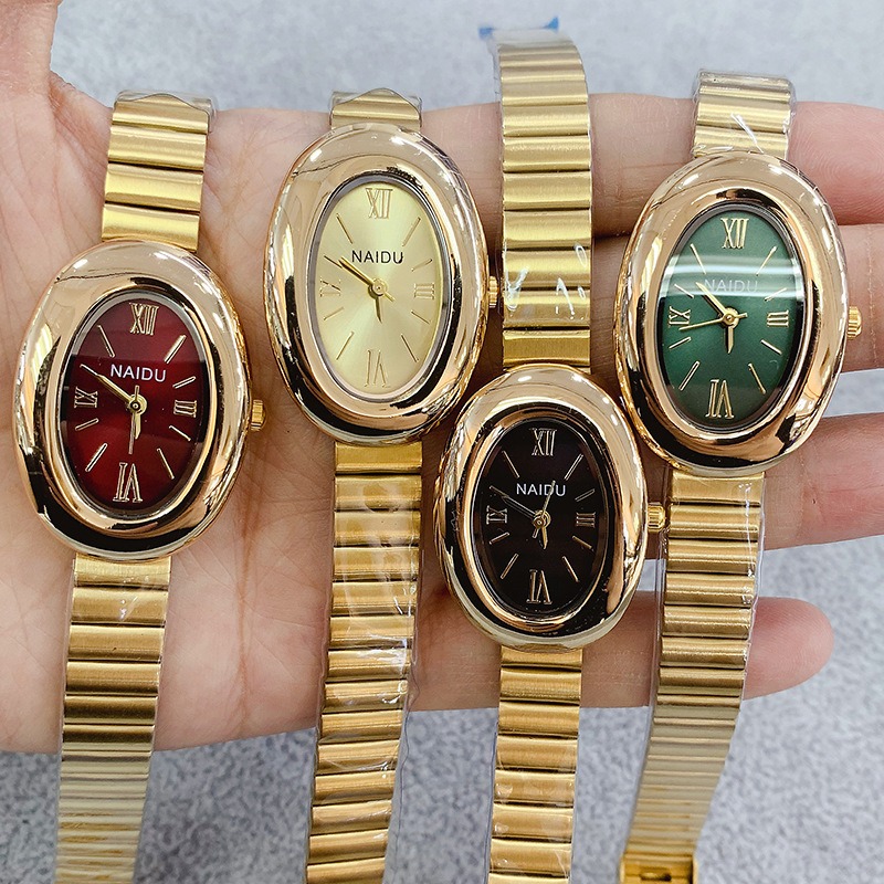 Reloj de cuarzo ovalado dorado - Luxury Watch Female reseña y precio