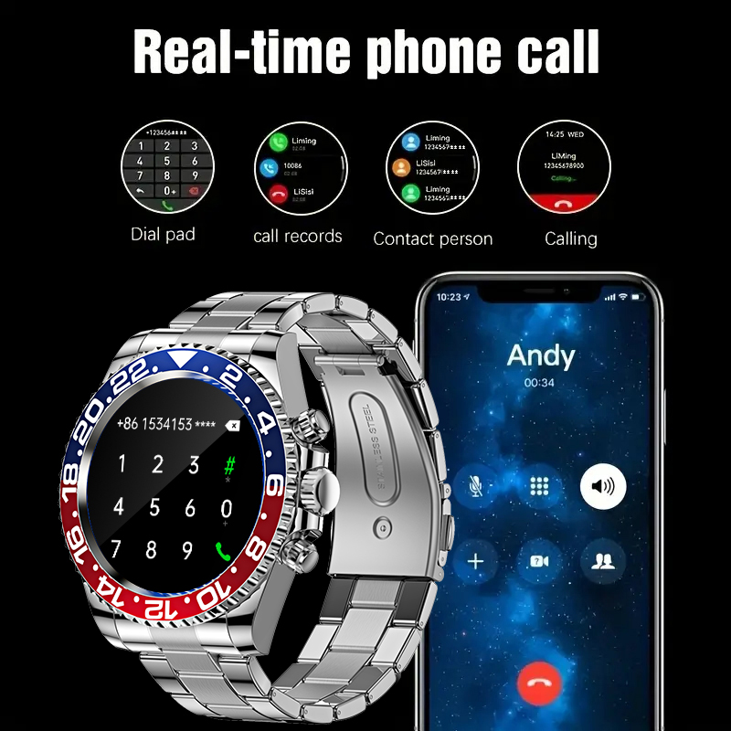 Reloj inteligente para hombre, - Luxury Watch Korea reseña y precio