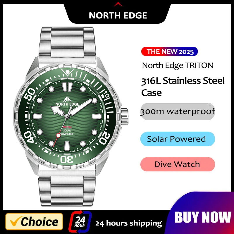 Nuevo Reloj de Buceo NORTH EDG - Diver Watch 300M reseña y precio