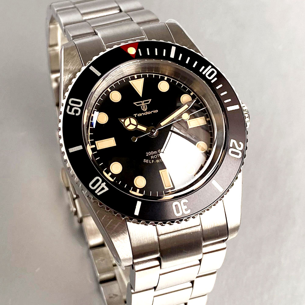 NH35 Tandorio Vintage luminoso - Diver Watch 300M reseña y precio