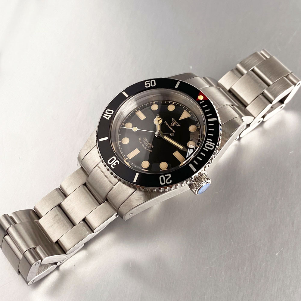 NH35 Tandorio Vintage luminoso - Diver Watch 300M reseña y precio