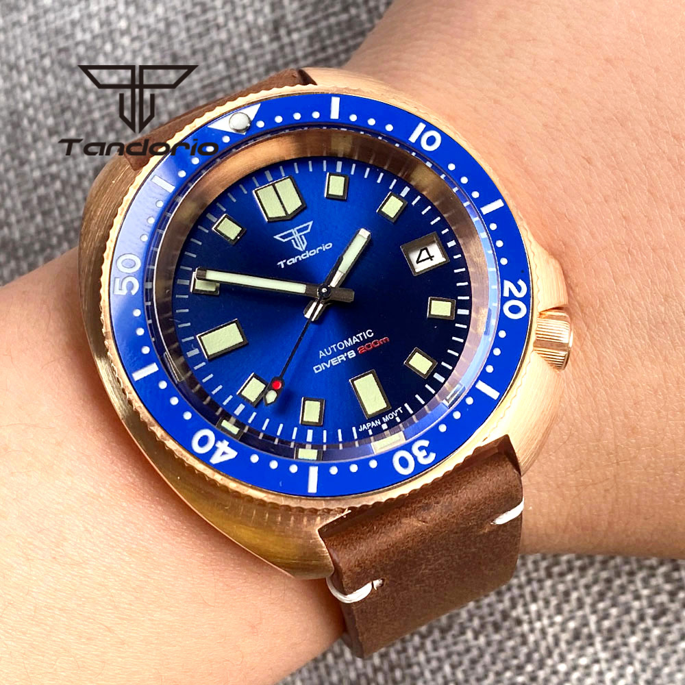 Tandorio 20BAR Real CUSN8 bron - Diver Watch 300M reseña y precio