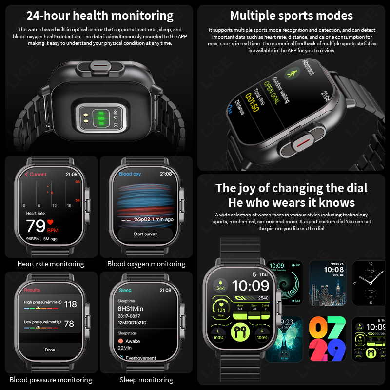 Reloj inteligente TWS 2 en 1 c - Luxury Watch Korea reseña y precio