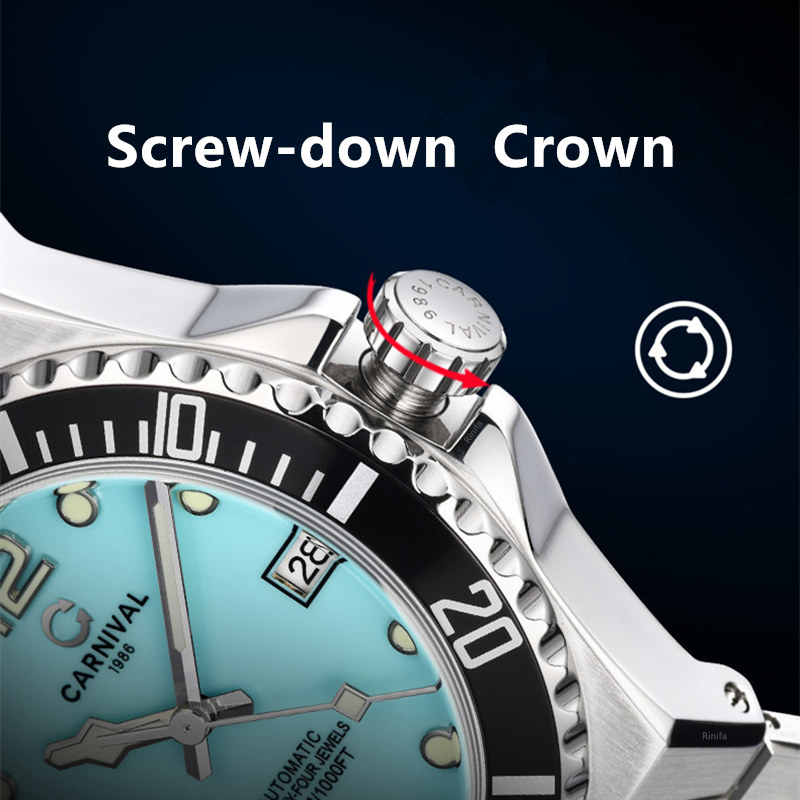 Reloj automático Carnival NH35 - Diver Watch 300M reseña y precio