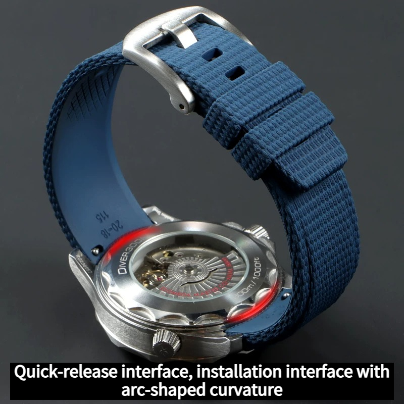 Correa de reloj de caucho fluo - Seiko Watch Prospex reseña y precio