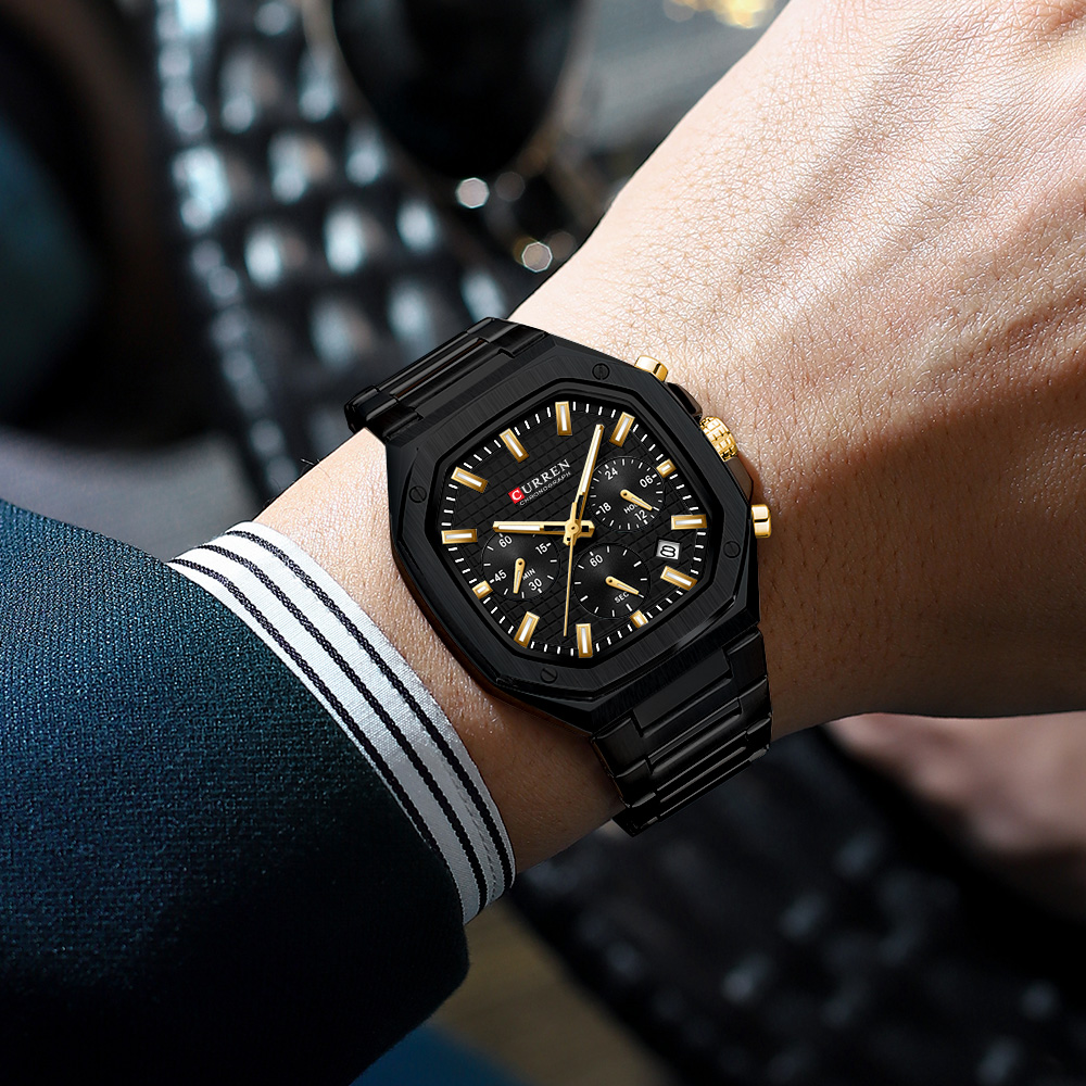 Reloj cronógrafo cuadrado de l - Luxury Watch Dial reseña y precio