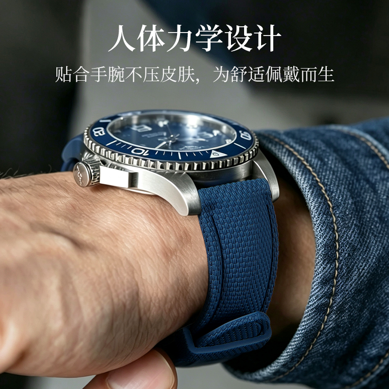 Correa de reloj de fluorocauch - Seiko Watch 5 Sports reseña y precio