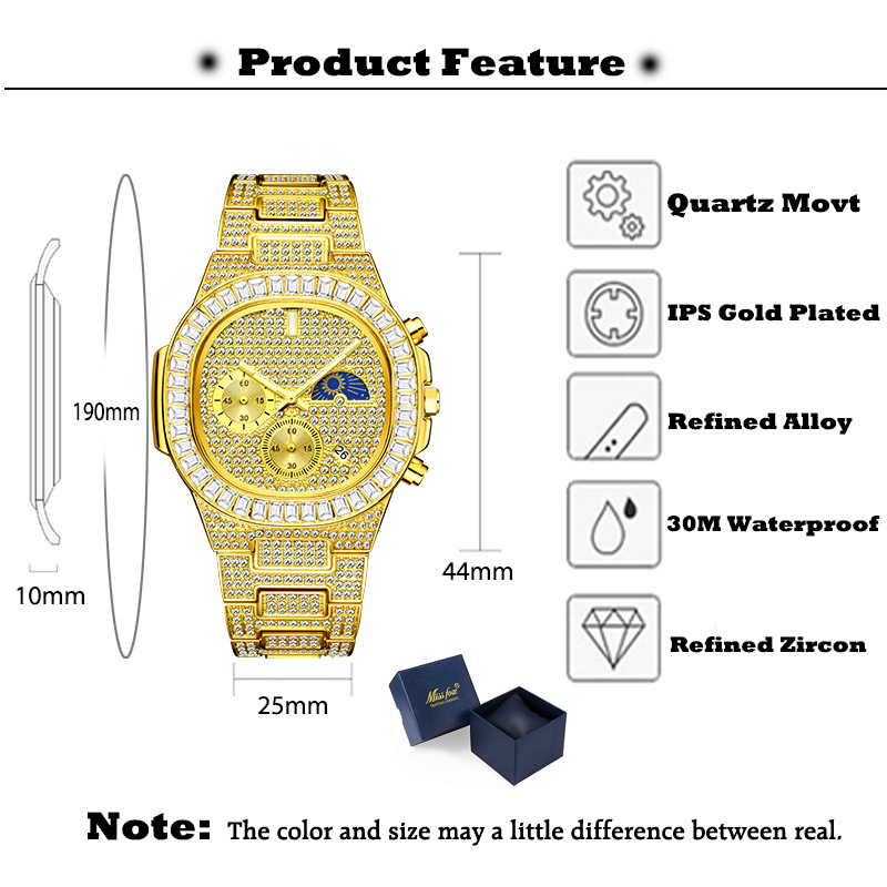 MISSFOX-Reloj de pulsera de cu - Luxury Watch Iceberg reseña y precio